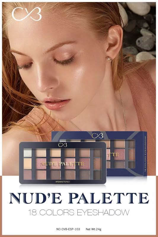 CVB Nude 18 Colors Eyeshadow Palette